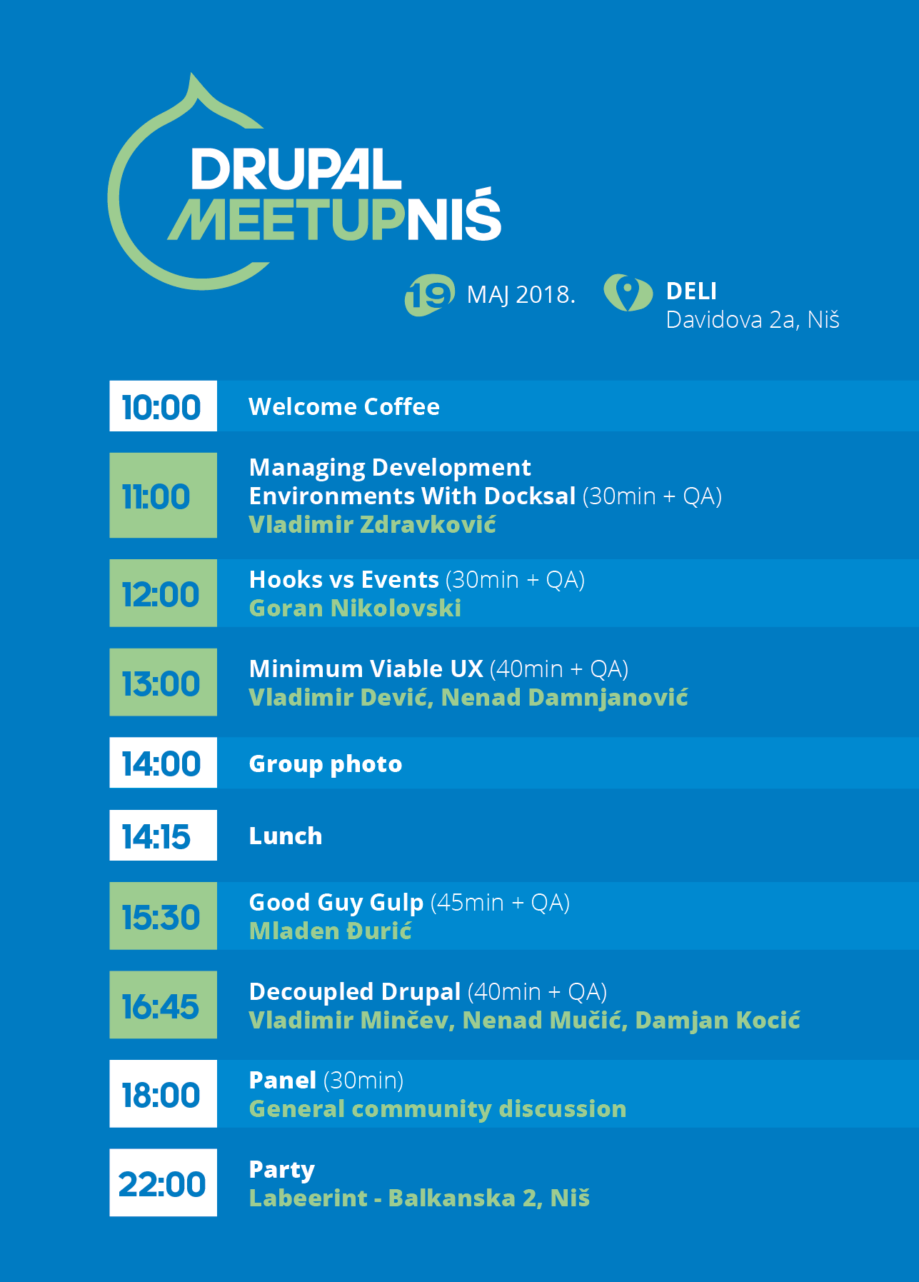 Drupal Meetup Nis - Agenda